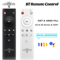Original UGOOS BT Voice Remote Control With Gyroscope Air Mouse For Ugoos X4 Pro Cube Plus AM6B PLUS AM7 TOX1