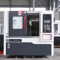 TCK40 Oblique Bed CNC Lathe Precision Turning of Line Rail Yunnan One Machine Can Install 8-Station Knife Tower CNC Oblique Lat
