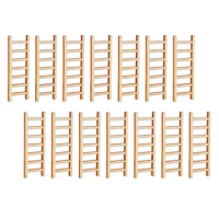 20Pcs Small Simulated Ladder Models Micro Landscape Wood Ladder Decors