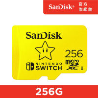 SanDisk microSD Nintendo Switch 256GB U3 任天堂卡(公司貨)
