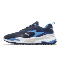 Puma 高爾夫球鞋 GS-Fast 男鞋 藍 白 防水鞋面 無鞋釘 抓地 運動鞋 37635713