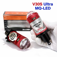 Đèn Pha Bi Cầu V30S Ultra H4 Lắp Ô tô Xe Máy Pha Bi Cầu V30 S Chống Chói Cắt Sáng R02