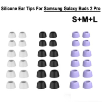 3/6Pairs L/M/S Silicone Ear Tips for Samsung Galaxy buds 2 pro Earphone Eartips Earbuds Tips for Galaxy buds 2pro Accessories