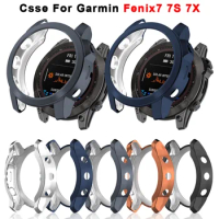 Watch Case For Garmin Fenix 7 7S 7X Smart Watch Protective Case Soft Rubber Shell For Garmin Fenix 7 Sapphire Solar Smartwatch