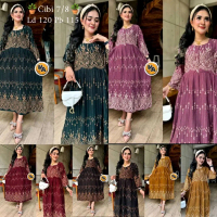 Ecer Daster Homedress Chibi Ld 120 Bahan Rayon Busui Friendly Lengan 7/8