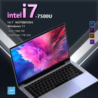 2024 NEW Office laptop i7 20GB RAM 2TB SSD Portable laptops 20GB RAM 1TB SSD 14.1 inch Laptop computer Intel Core i7 Notebook
