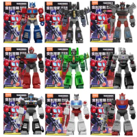 Blokees Transformers Building Blocks Optimus Prime Sunstorm Grimlock Sideswipe Bumblebee Bluestreak 