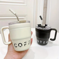 480ml/16oz Stylish Stainless Steel Vacuum Insulated Cup - Keeps Drinks Hot or Cold, Portable Double-Layer Coffee Mug Water