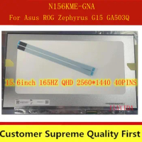 15.6" QHD Slim LED matrix 2560X1440 For Asus ROG Zephyrus G15 GA503Q laptop lcd screen panel 2K165HZ N156KME GNA N156KME-GNA