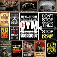 Gym Metal Sign - Wall Decoration_ Room decoration_ Interesting and novel metal signs