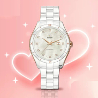 【Rado 雷達表】HyperChrome皓星系列白陶瓷12真鑽款36㎜-加8重豪禮 R01(R32033902)