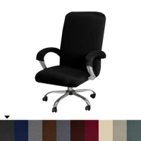 Armchair Cover Silk Summer Seat Office Chair Cover for Boss Stretch Desk Computer Chair Protect Slipcover Elastic Cover