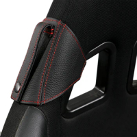 JDM Racing Bucket Seat Belt Holder Protector Genuine Leather Seatbelt Guide for BRIDE RECARO SPARCO OMP