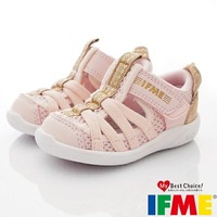 ★IFME日本健康機能童鞋-透氣水涼鞋IF22-010601粉(寶寶段)