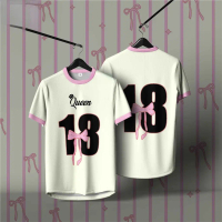 [ Tùy chỉnh miễn phí tên và số ] Áo Jersey Nama tersuai Coquette Jersey Áo thun oversized phong cách