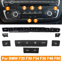 Car Dashboard CAir Conditioner AC Control Button CD Player Key Cap Repair Kit For BMW 1 2 3 4 F Series F20 F21 F22 F23 F30 F32