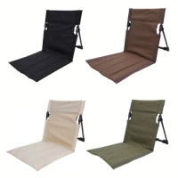 Camping Chair Folding Backrest Chair Portable Breathable Nature Hike Lazy Chairs Outdoor Beach Seats Cushion