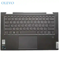 New Original Laptop Palmrest For Lenovo Yoga 14c ITL Yoga 7-14ITL5 Top Case Upper Cover With US Keyboard