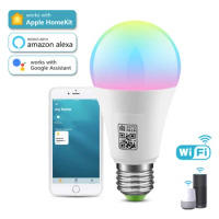Apple Homekit WIFI LED Smart lamp 9W RGB Voice Control Smart Home Bulb Work With Dohome Apple IOS / Bluetooth 4.0 lighting