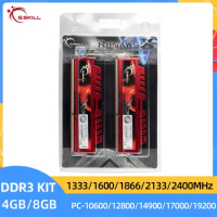 G.SKILL Ripjaws X DDR3 4GB 8GB KIT 1333MHz 1600MHz 1866MHz 2133 MHz 2400MHz DIMM 240Pin 1.5V Desktop Memory Module Dual Channel
