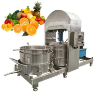 2024 High Efficient Double Barrel Industrial Mulberry Hydraulic Cold Press Juicer Mulberry Juice Extracting Machine