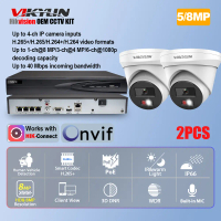 VIKYLIN Hikvision OEM CCTV KIT Video Surveillance System 5/8MP Hybird Light IP Camera 4K NVR 4POE HD