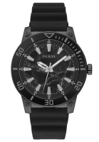 Guess Guess Analog Black Dial And Rubber Strap Men Watch GW0420G3