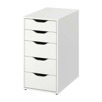 Tủ IKEA 5 Ngăn Kéo Đa Năng Gỗ MDF Phủ Melamine - Tủ Tài Liệu Văn Phòng Phong Cách Hiện Đại