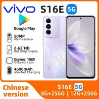 Vivo S16e 5g SmartPhone CPU Exynos 1080 6.62inch AMOLED 120hz Screen 50MP Camera 4600mAh 66W Charge Android Original Used Phone
