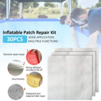 30pcs Patch Repair Kit Iatable Durable Pool Repair Tape PVC Air Mattress Patch Kit For Swimming Pool Liner Wholesale Dropship