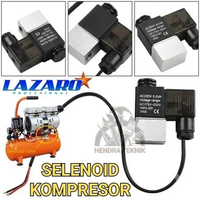 SELENOID VALVE PRESSURE SWITCH COMPRESSOR SILENT DEGASS OILLESS 220V AC OTOMATIS KOMPRESOR OIL LESS