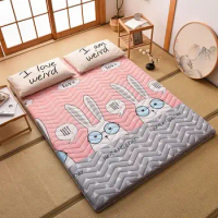 Tatami Mattress Topper Folding Floor Mat Bedroom Soft Comfortable Bed Mattress Student Dormitory Mats King Queen Twin Full Size