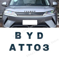 3D Metal For BYD ATTO 3 YUAN HAN SONG PLUS TANG QIN F3 E6 Car Front Hood Rear Trunk Emblem Badge Sticker Letter Logo Accessories