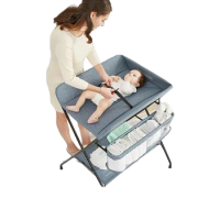 Newborn Crib/indoor Crib Baby Changing Table Changing Clothes Multifunctional Newborn Baby Care Table Foldable Crib New