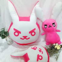 1PC Overwatches Pink Dva Rabbit Plush Pillow Toys OW Game Over Watch Soft DVA Pillow Cosplay Cushions Kids Toys Gifts