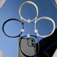 Gelang inisial bulat love transparant | Gelang inisial love | Gelang couple