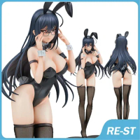 30cm NSFW Black Bunny Aoi Sexy Nude Girl Model PVC Anime Action Figure Adult Collection Model Toys Hentai Doll Friend Gift