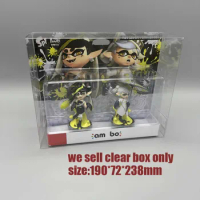 Transparent PET box Storage Case for Nentendo Switch amiibo Splatoon 3 game version collection Displ