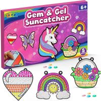 [COD] ZIZZ Diamond Painting Suncatcher Kits for Kids: 5PCS Easter Basket Stuffers for Kids, Birthday