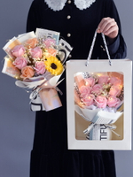 生日禮物永生花束滿天星干花假玫瑰送閨蜜女朋友老師老婆畢業拍照