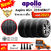Local warranty car tires, size 17 Apollo 215/45R17, Aspire 4G+ model (4 tires), new tires year 2023
