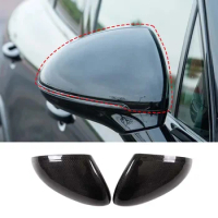 For Porsche Cayenne 2015 2016 2017 Real Carbon Fiber Car Rearview Mirror Cover Trim Sticker Car Accessories（ Left Hand Drive）