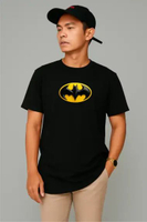Kaos Pria Premium Motif 3Dimensi Logo Bat Animasi Tshirt Oblong Laki Hc0841 By hans & co abu S