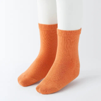 【MUJI 無印良品】兒童棉混直角襪(共8色)
