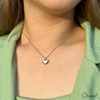 Sweetie heart 14k necklace. (สร้อยคองานชุบ 14k สแตนเลส สวยทน โดนน้ำหอมได้ ไม่ลอก!) คําแนะนําผลิตภัณฑ