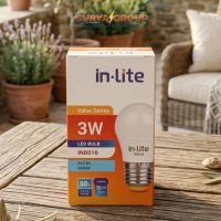 InLite LED Lampu Bohlam Value INB010 3 Watt - Putih, 3w