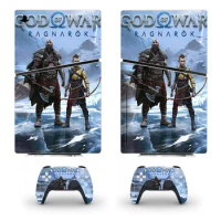 Game God of War New PS5 Slim Disc Skin Sticker Protector Decal Cover for Console Controller PS5 Slim Disk Sticker Vinyl