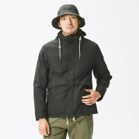 【ADISI】男二件式撥水保暖連帽外套-內件羊羔絨AJ2121065(防潑水 快乾 抗汙 刷毛 磨毛 戶外機能)