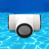 Swimming Pump Hose Adapter with 3 L Rings Above Ground Pool Hose Connector Threaded Inlet Pump Adapter for Intex Coleman Pool
