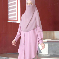 AMENA BLOUSE LABUH LONGGAR MUSLIMAH SIZE S-4XL
